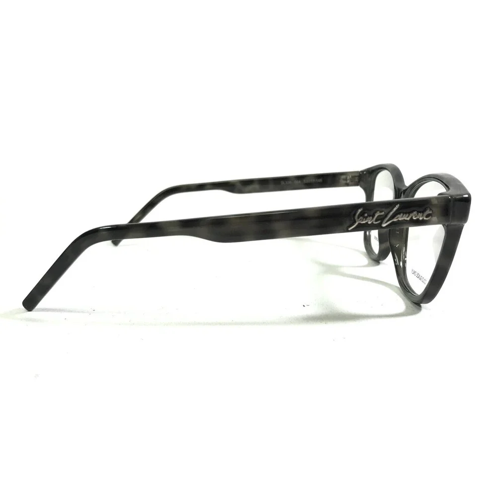 Saint Laurent Eyeglasses Frames SL338 004 Gray Tortoise Cat Eye 53-17-145